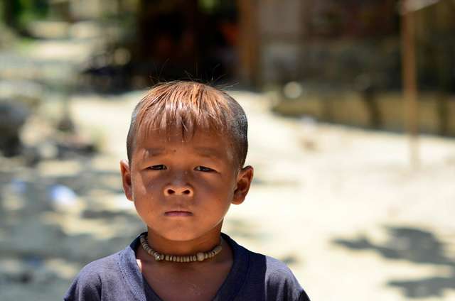 young moken in mergui village