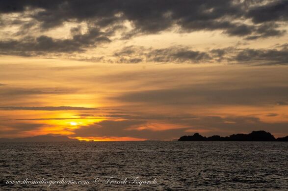 Thailand sunset on the sea