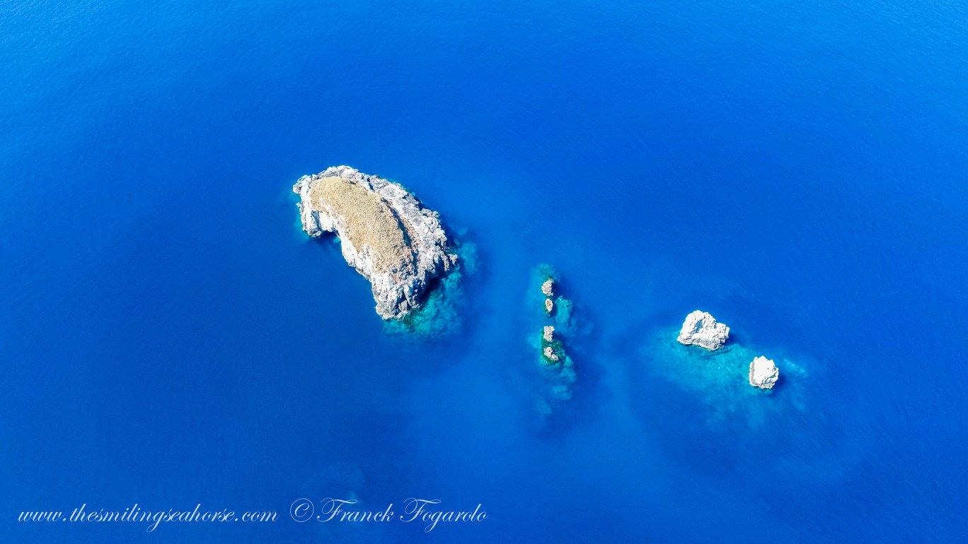 Calm blue sea in Mergui Archipelago