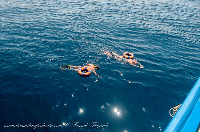 Diving interval snorkeling...