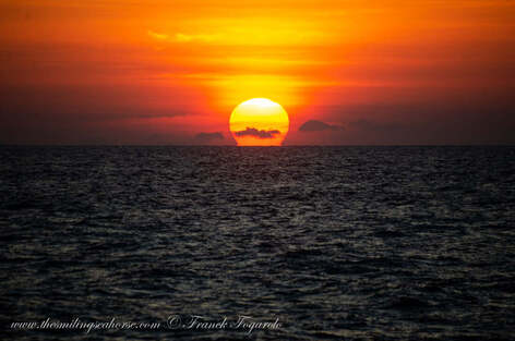 sunset of the Andaman sea