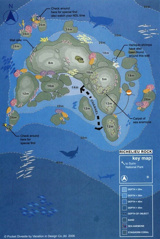 Richelieu Rock map