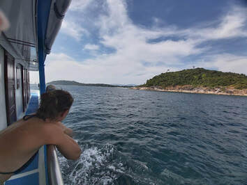 enjoying the cruise in the similans