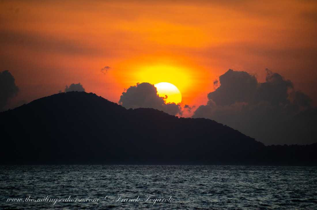 Wonderful sunset on the Andaman Sea