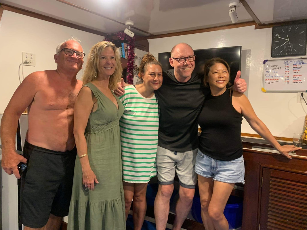 This week we welcomed a very eclectic group of divers from Canada, Hong Kong, Thailand, America, Taiwan, France and Australia.