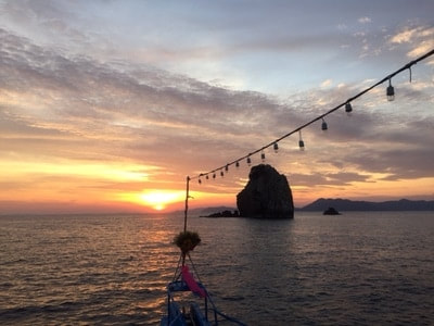 Sunset from the MV Thai Sea