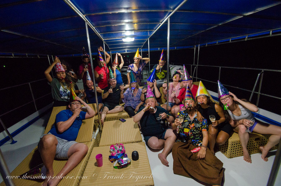perfect new year celebration on diving Liveaboard