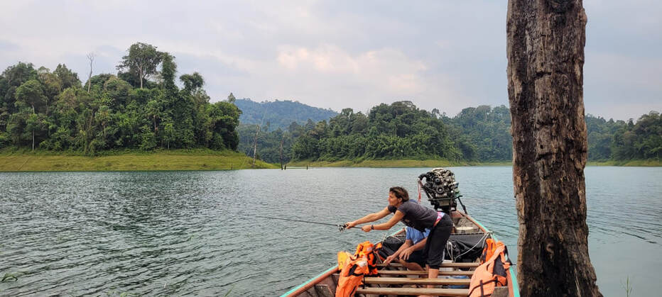 Relaxing and fishing in Khao Sok National Park