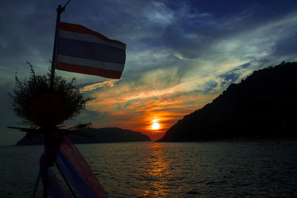 Thailand sea sunset...