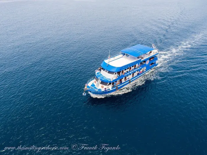 The MV Smiling Seahorse on cruise