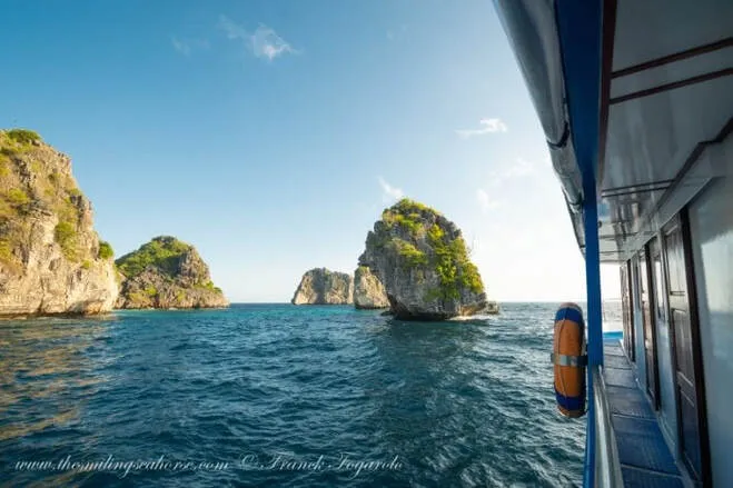 View of Koh Haa from the boat, Koh Lanta National Park