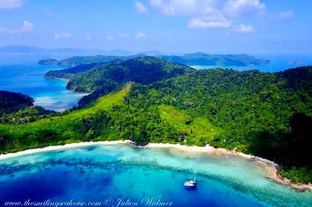 Mergui archipelago from the sky