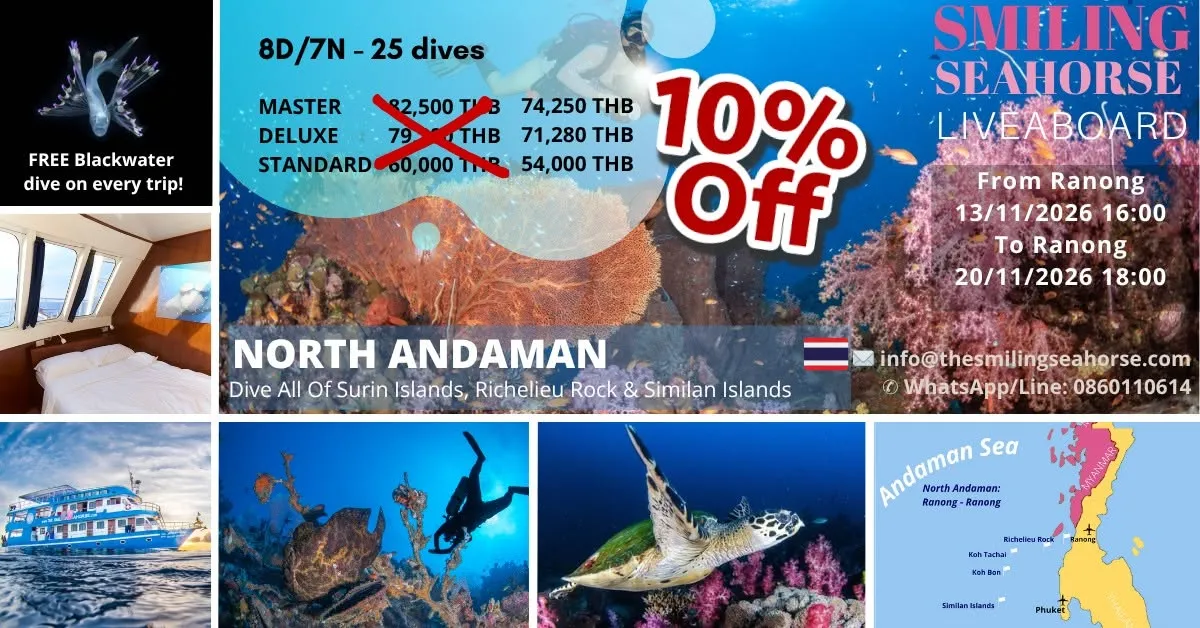 8-Day North Andaman liveaboard cruise with 10 percent discount