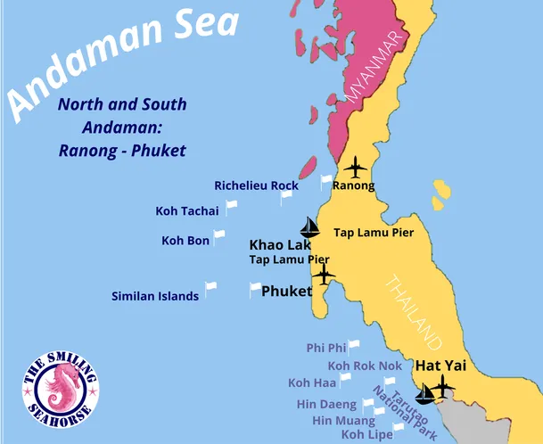 North and South Andaman dive sites