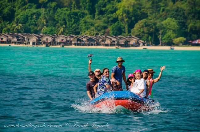 Surin islands sea gypsies moken village and dinghy