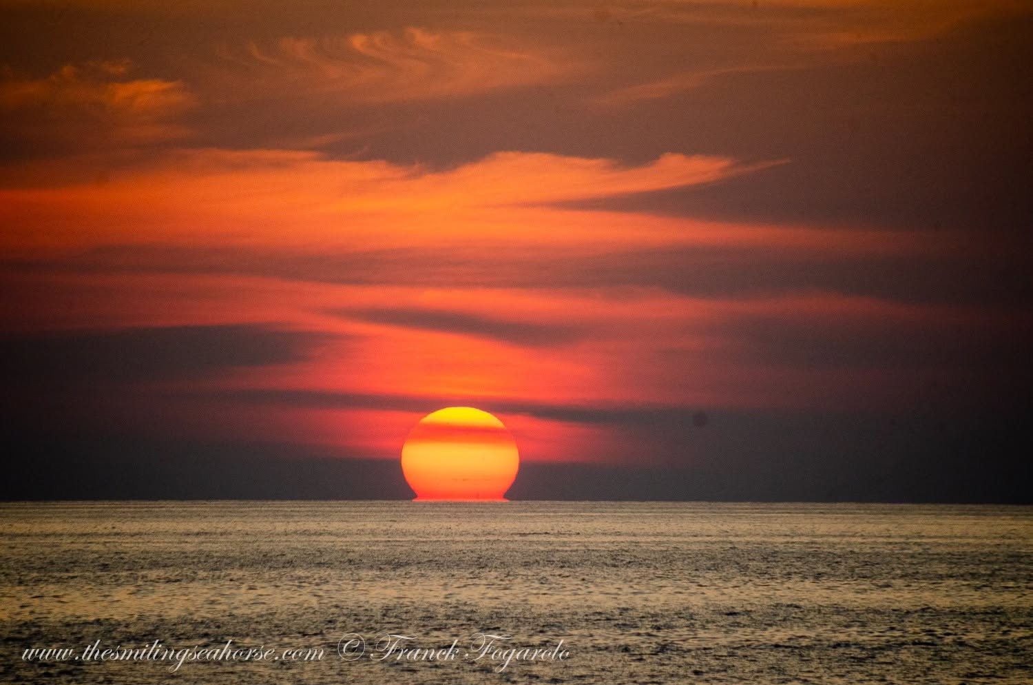 Beautiful sunset in the Similan Islands
