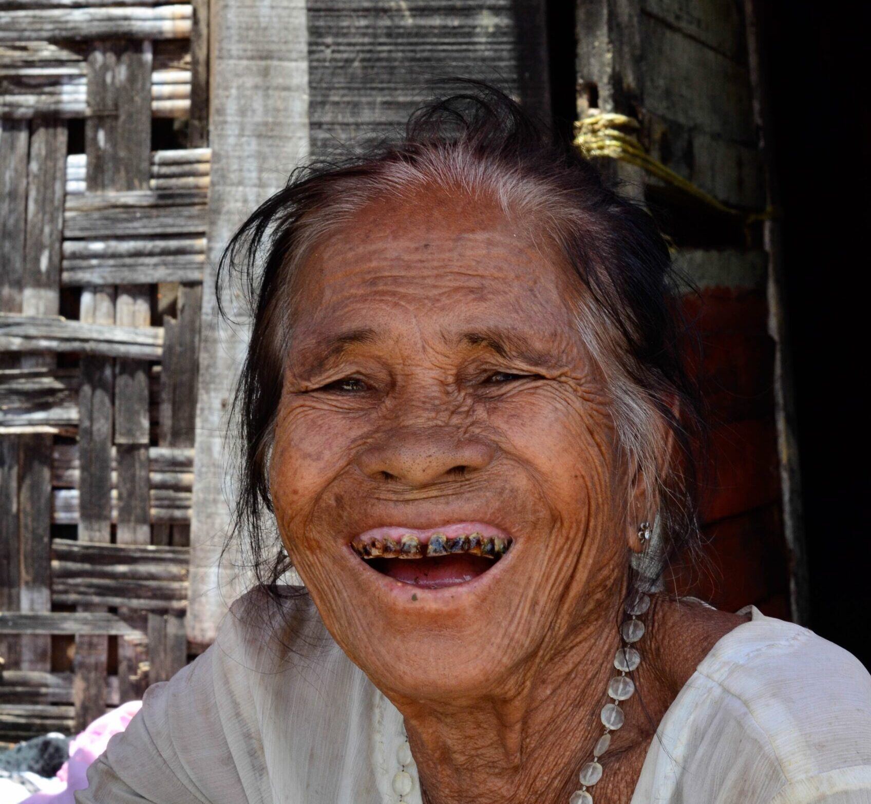 An old sea gipsy Moken in the Mergui Archipelago