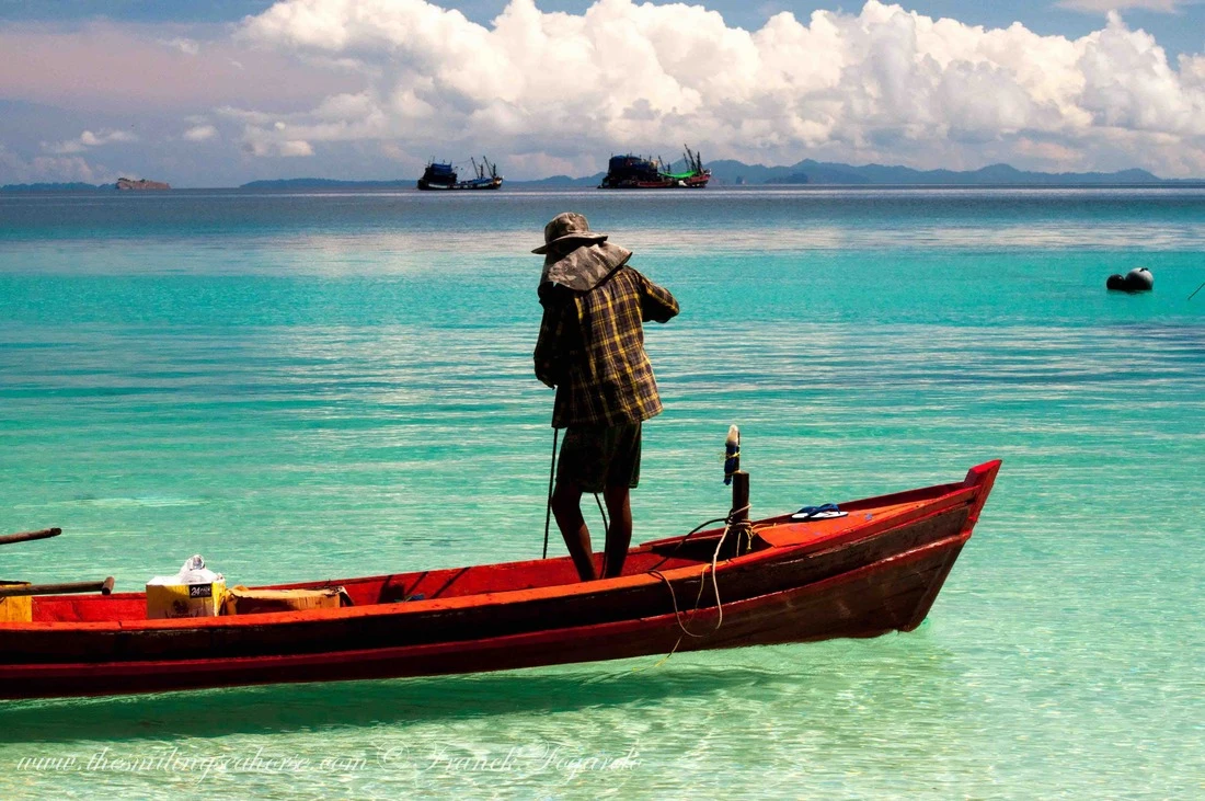 Moken fisherman from the Mergui Arhipelago